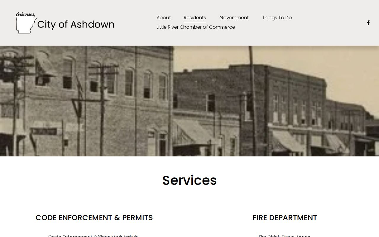 Ashdown Police Department official contact page for Little River County arrest records