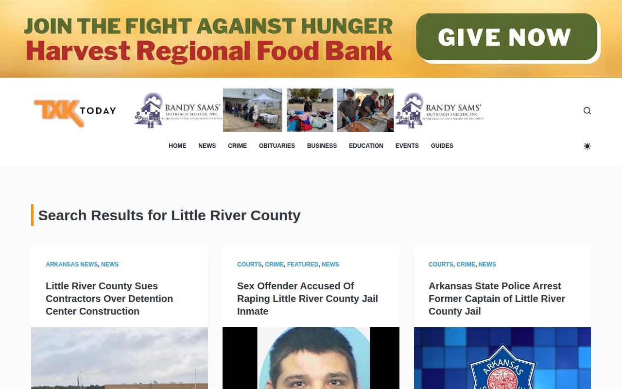 Little River County arrest news search results